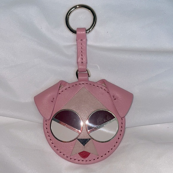NWOT Kate Spade ♠️ pink Dog keychain